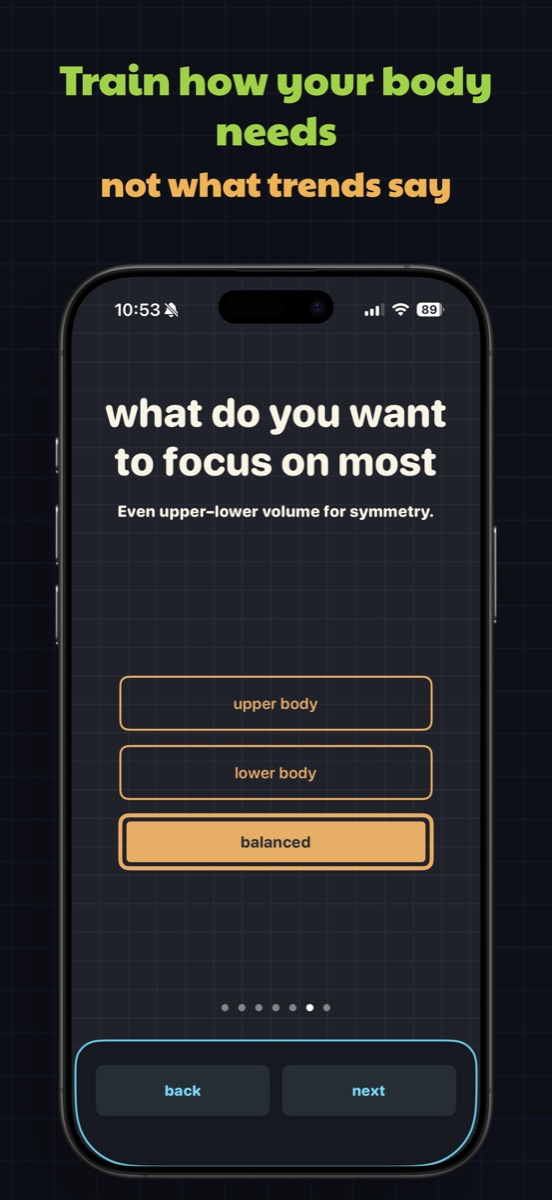 Nimlo profile builder focus selection
